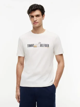 T-shirt com logótipo da bandeira Cabana