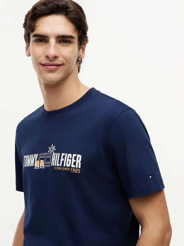 T-shirt com logótipo da bandeira Cabana T-shirt com logótipo da bandeira Cabana