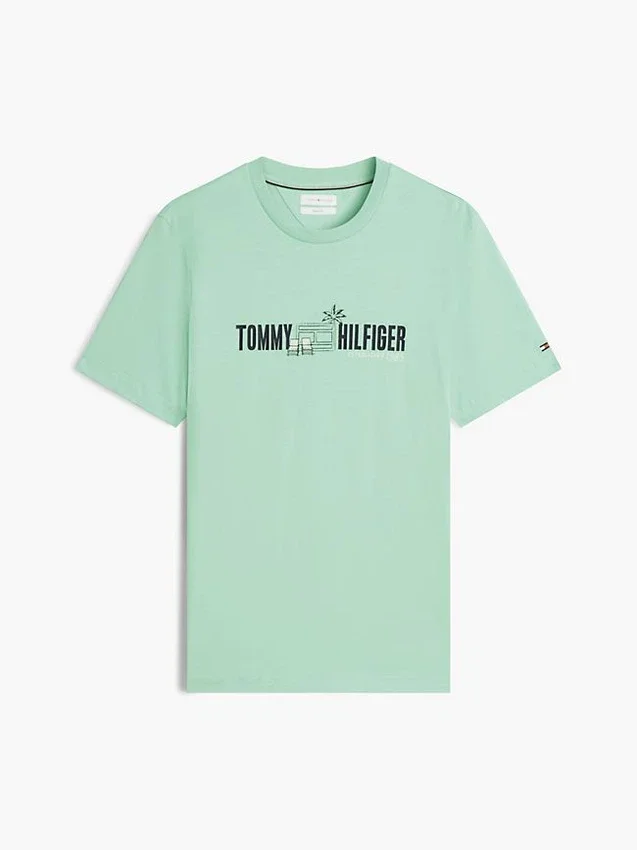 T-shirt com logótipo da bandeira Cabana T-shirt com logótipo da bandeira Cabana