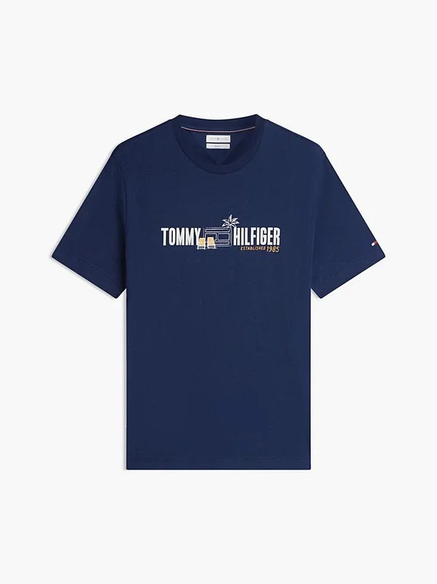 T-shirt com logótipo da bandeira Cabana T-shirt com logótipo da bandeira Cabana