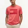T-shirt com logótipo da bandeira em tons T-shirt com logótipo da bandeira em tons