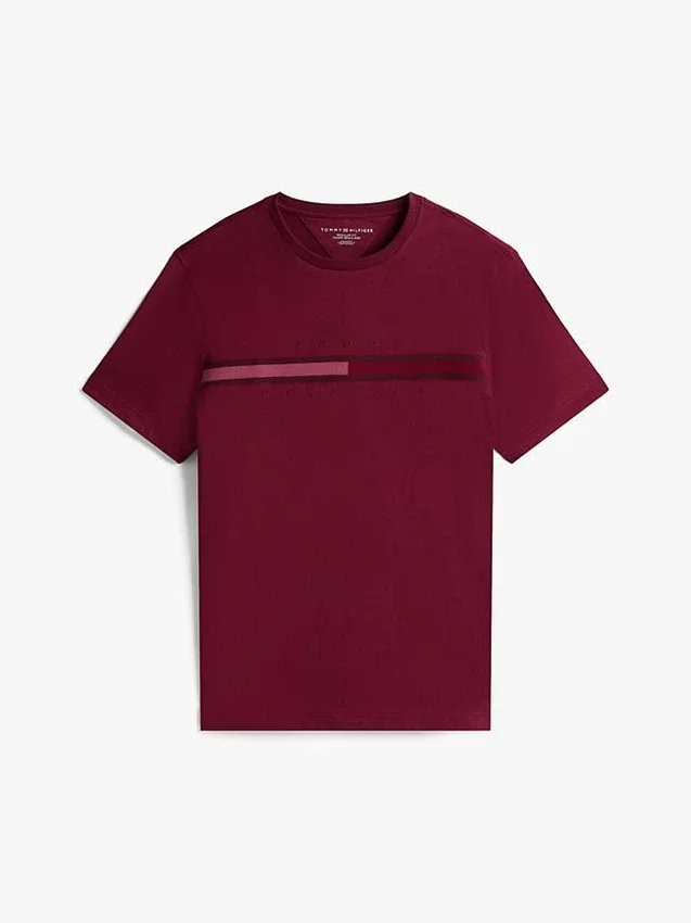 T-shirt com logótipo da bandeira em tons T-shirt com logótipo da bandeira em tons