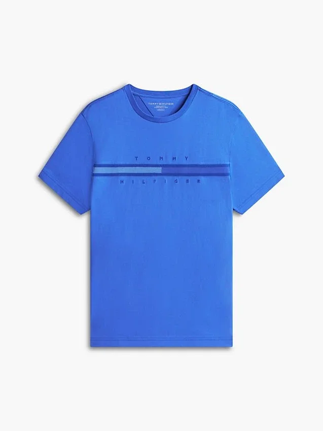 T-shirt com logótipo da bandeira em tons T-shirt com logótipo da bandeira em tons