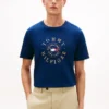 T-shirt com logótipo de bandeira circular T-shirt com logótipo de bandeira circular