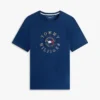 T-shirt com logótipo de bandeira circular T-shirt com logótipo de bandeira circular
