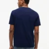 T-shirt com logótipo de bandeira grande T-shirt com logótipo de bandeira grande