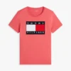 T-shirt com logótipo de bandeira grande