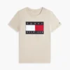 T-shirt com logótipo de bandeira grande