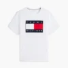 T-shirt com logótipo de bandeira grande T-shirt com logótipo de bandeira grande