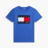 T-shirt com logótipo de bandeira grande