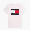 T-shirt com logótipo de bandeira grande