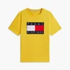 T-shirt com logótipo de bandeira grande T-shirt com logótipo de bandeira grande