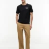 T-shirt com logótipo de bandeira ondulada nas costas T-shirt com logótipo de bandeira ondulada nas costas