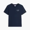 T-shirt com logótipo de bandeira ondulada nas costas T-shirt com logótipo de bandeira ondulada nas costas