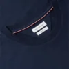 T-shirt com logótipo de bandeira ondulada nas costas T-shirt com logótipo de bandeira ondulada nas costas
