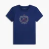 T-shirt com logótipo de folha de louro em folha metálica T-shirt com logótipo de folha de louro em folha metálica