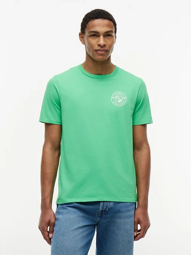 T-shirt com logótipo de palmeira T-shirt com logótipo de palmeira