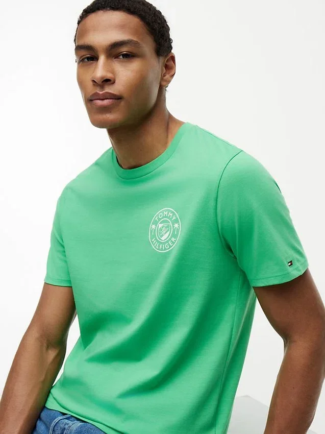 T-shirt com logótipo de palmeira T-shirt com logótipo de palmeira