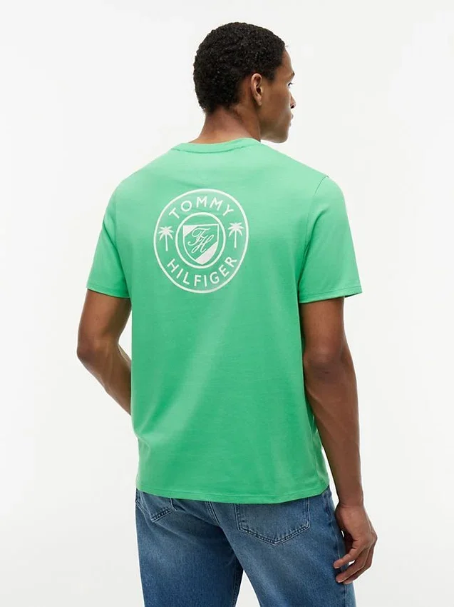 T-shirt com logótipo de palmeira T-shirt com logótipo de palmeira