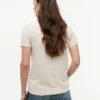 T-shirt com logótipo de riscas de bandeira bordado