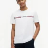 T-shirt com logótipo de riscas Hilfiger T-shirt com logótipo de riscas Hilfiger