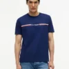 T-shirt com logótipo de riscas Hilfiger T-shirt com logótipo de riscas Hilfiger