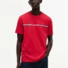 T-shirt com logótipo de riscas Hilfiger T-shirt com logótipo de riscas Hilfiger