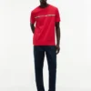 T-shirt com logótipo de riscas Hilfiger T-shirt com logótipo de riscas Hilfiger