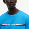 T-shirt com logótipo de riscas Hilfiger T-shirt com logótipo de riscas Hilfiger