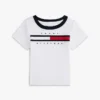 T-shirt com logótipo e riscas de bandeira para bebés T-shirt com logótipo e riscas de bandeira para bebés