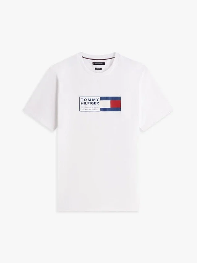 T-shirt com logótipo em caixa T-shirt com logótipo em caixa