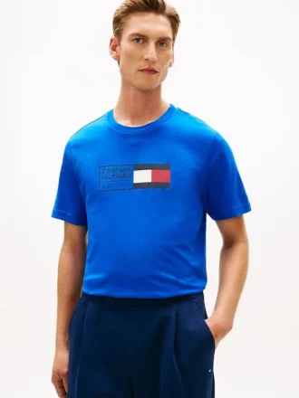 T-shirt com logótipo Flag Box