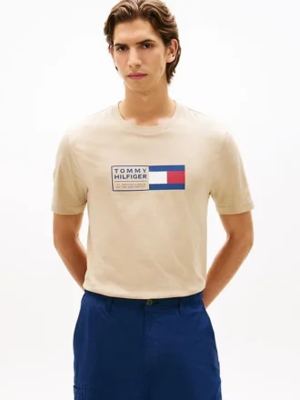 T-shirt com logótipo Flag Box