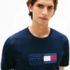 T-shirt com logótipo Flag Box T-shirt com logótipo Flag Box