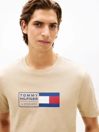 T-shirt com logótipo Flag Box