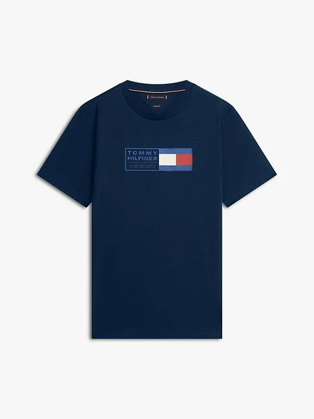 T-shirt com logótipo Flag Box T-shirt com logótipo Flag Box