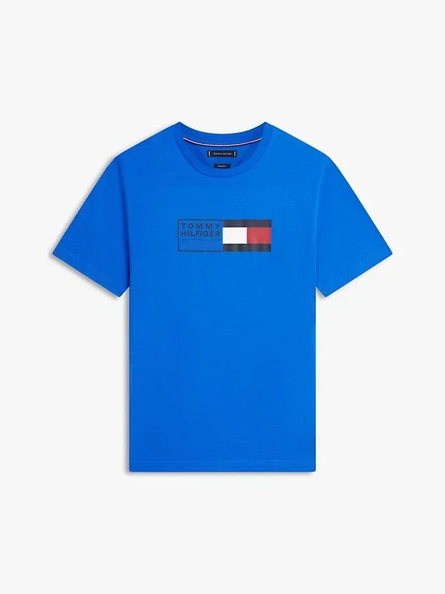 T-shirt com logótipo Flag Box T-shirt com logótipo Flag Box