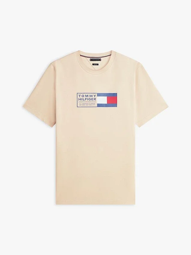 T-shirt com logótipo Flag Box T-shirt com logótipo Flag Box
