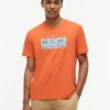 T-shirt com logótipo floral tropical T-shirt com logótipo floral tropical