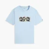 T-shirt com logótipo floral tropical T-shirt com logótipo floral tropical