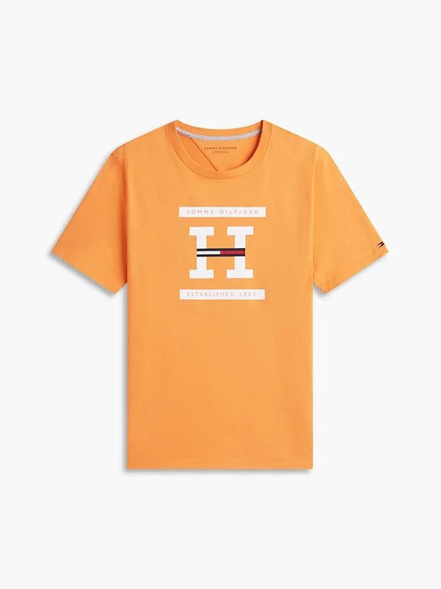 T-shirt com logótipo H T-shirt com logótipo H
