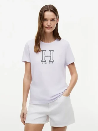 T-shirt com logótipo H floral