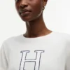 T-shirt com logótipo H floral