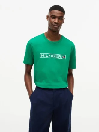 T-shirt com logótipo Hilfiger