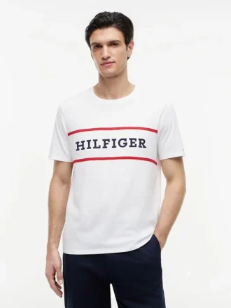 T-shirt com logótipo Hilfiger