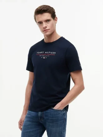 T-shirt com logótipo Hilfiger