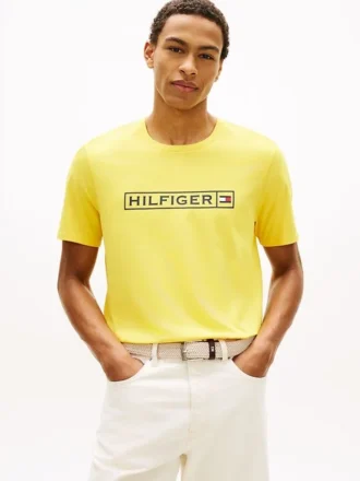 T-shirt com logótipo Hilfiger