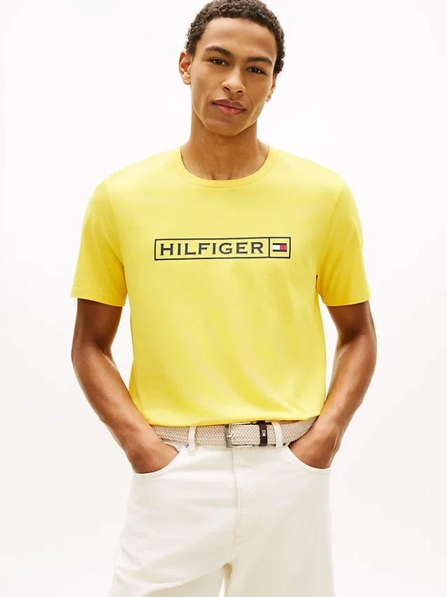 T-shirt com logótipo Hilfiger T-shirt com logótipo Hilfiger