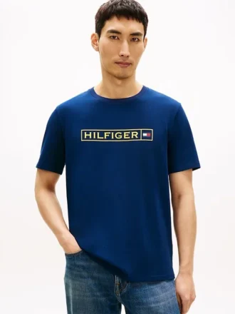 T-shirt com logótipo Hilfiger