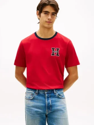 T-shirt com logótipo Hilfiger